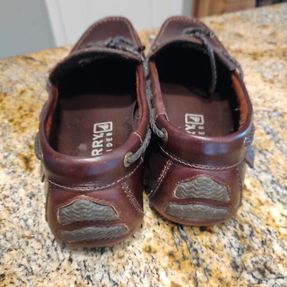 Sperry Authentic Original Slip On Dark Brown Boat Shoe Men's Size 11M - Picture 10 of 12